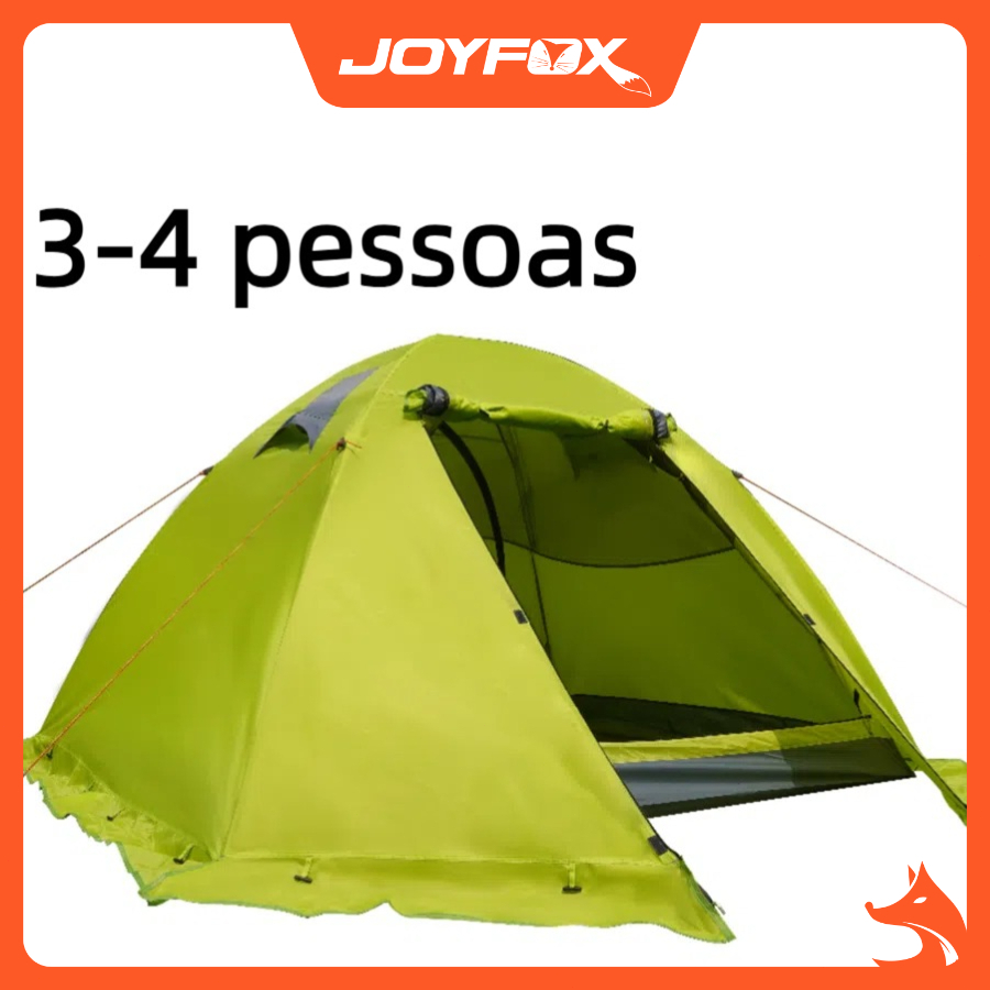 Barraca Camping 4 Pessoas 3500mm Impermeavel Profissional JOYFOX Tenda de trekking de montanha