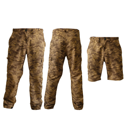 Calça De Pesca Trilha Vira Bermuda Nortrek 6 Bolsos Prot. Uv 50+