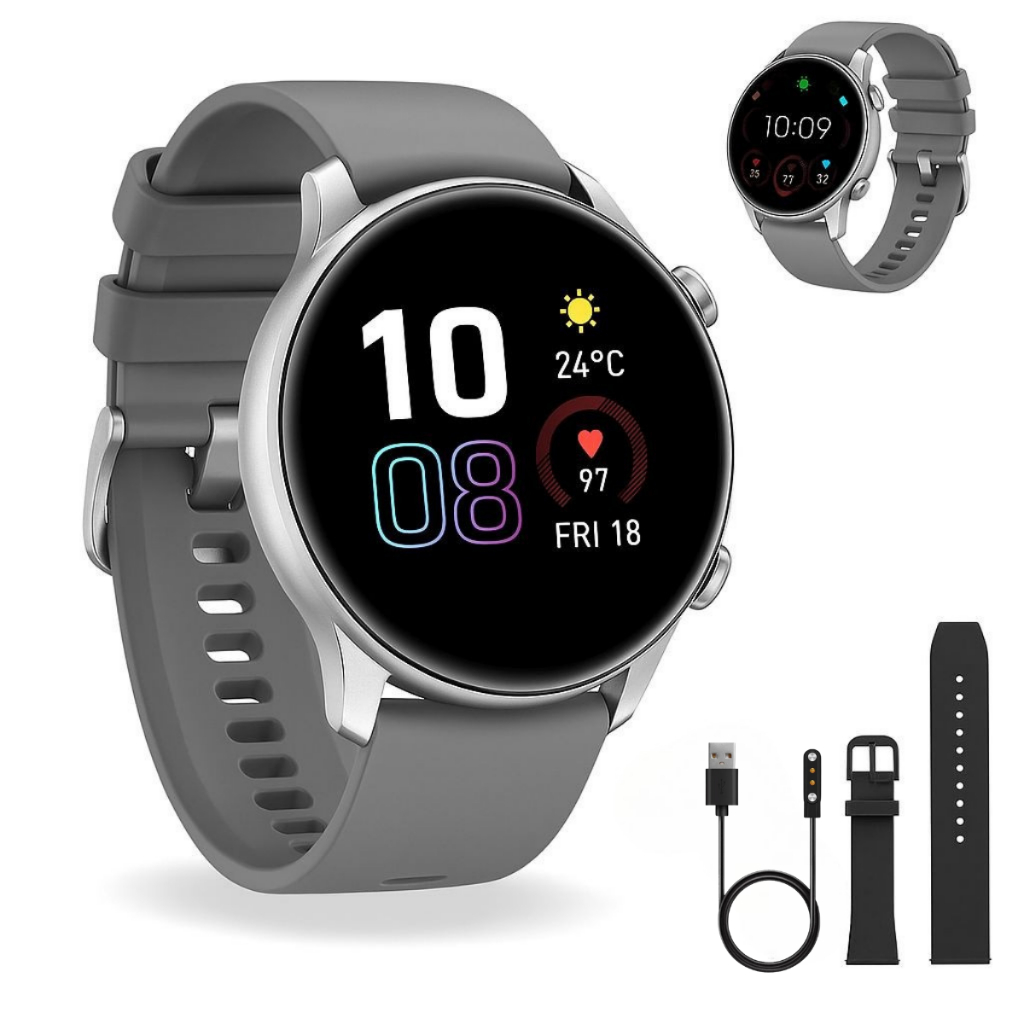 Relógio Smartwatch Inteligente Resistente a Água Com 2 Pulseiras