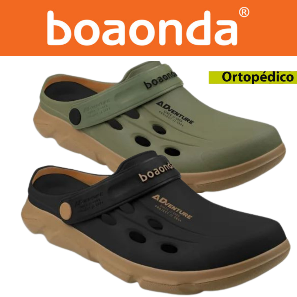 CHINELO CLOG BOA ONDA ADVENTURE ORIGINAL CONFORT SANDALIA MASCULINO EVA PARA PESCA CAMPING TRILHA