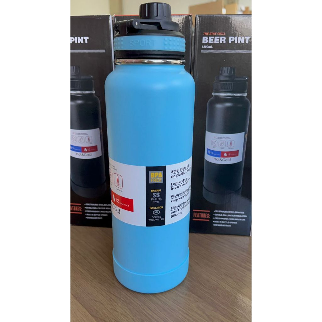 1200 ml 32 Oz 40 Oz Garrafa Térmica liso espacial Quente & Frio Com Isolamento Térmico