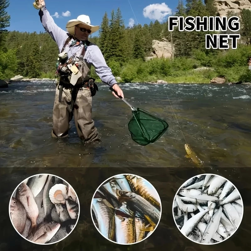 Passaguá Retrátil Para Pesca E Capura de Camarão Dobrável Alumínio 1,70 Metros