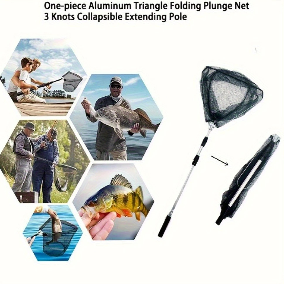 Passaguá Retrátil Para Pesca E Capura de Camarão Dobrável Alumínio 1,70 Metros