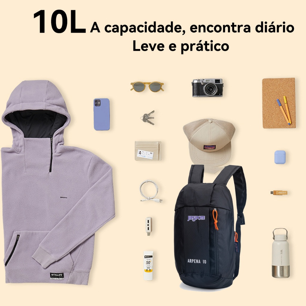 Mochila de ombro aplicável fitness outdoor alpinismo mochila pequena