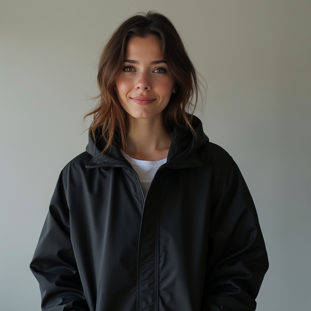 Jaqueta Agasalho corta vento feminino branco de frio forrado com punho touca capuz