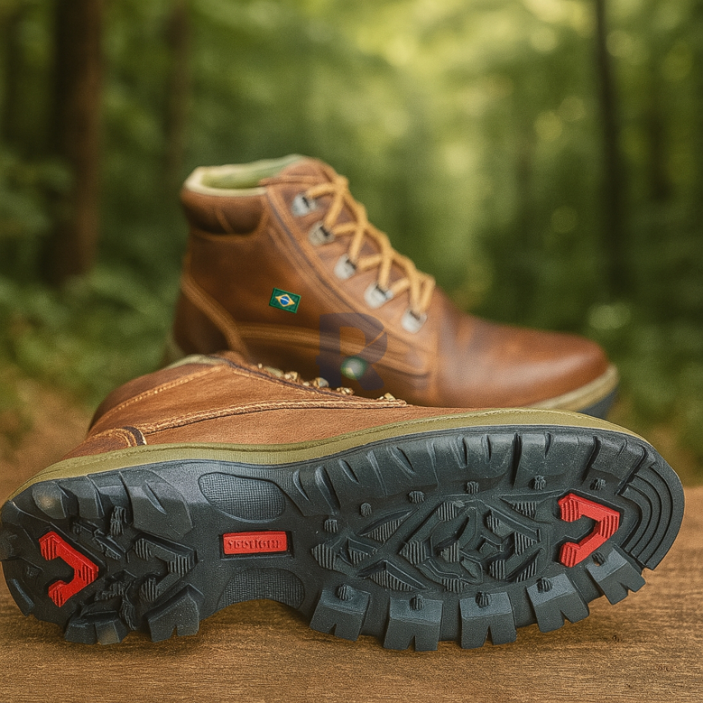 Bota Segurança coturno Botina Unissex Masculina Feminina Confortável Com CA Couro Legitimo