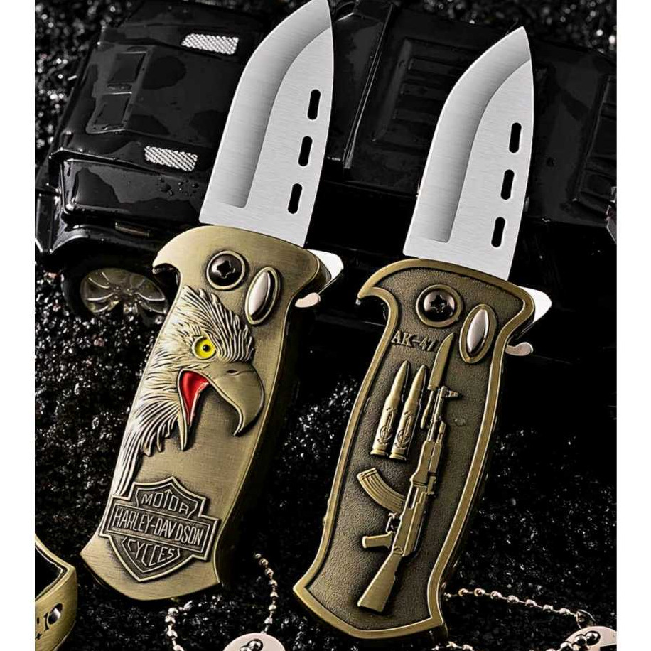 Acendedor Multifuncional à Prova de Vento com Abridor de Garrafas Canivete Camping Dobrável(sem gas)