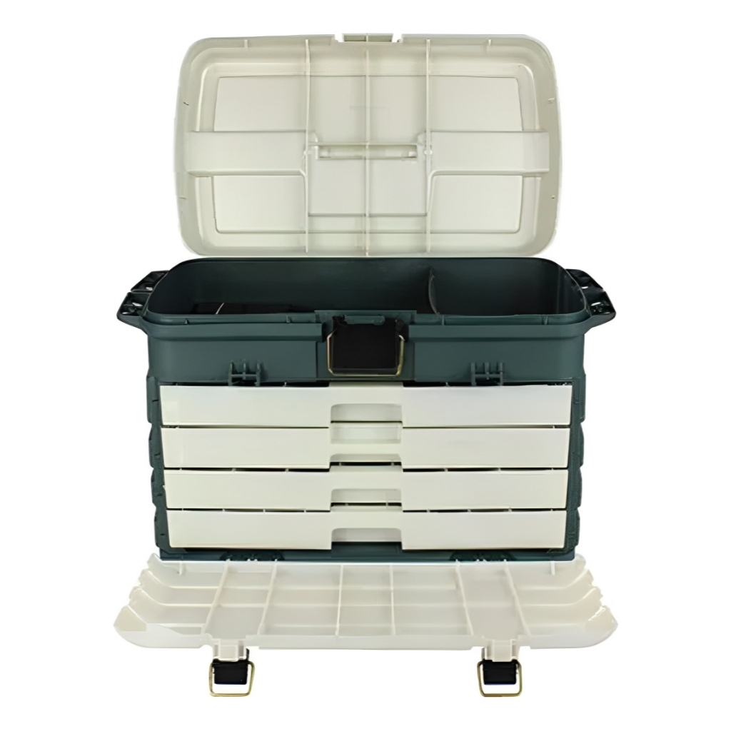 Caixa de Pesca Plano Estojo Plano 758-005 Com 4 Gavetas Importado EUA