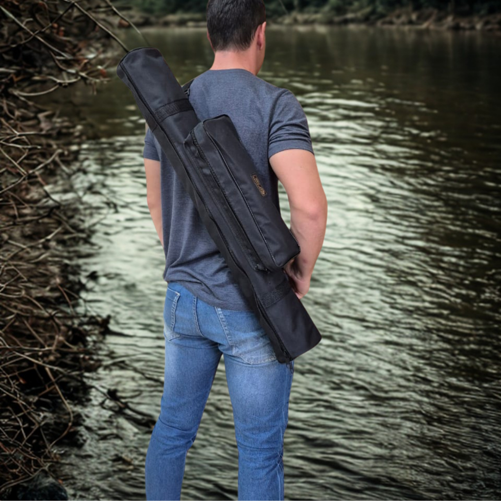 Kit Pesca Completo Profissional Bolsa Vara Molinete Anzol Isca Estojo