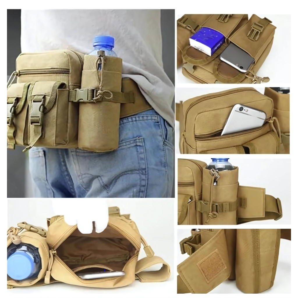 Bolsa Pochete Militar Tática Resistente Casual À Prova De Água
