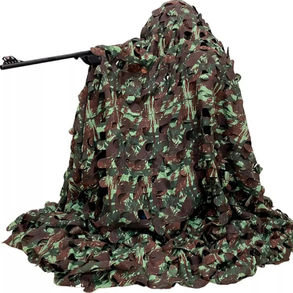 Capa de Camuflagem Grande 3,20 x 2,00 Rede Exercito Brasileiro Caça Paintball Airsoft