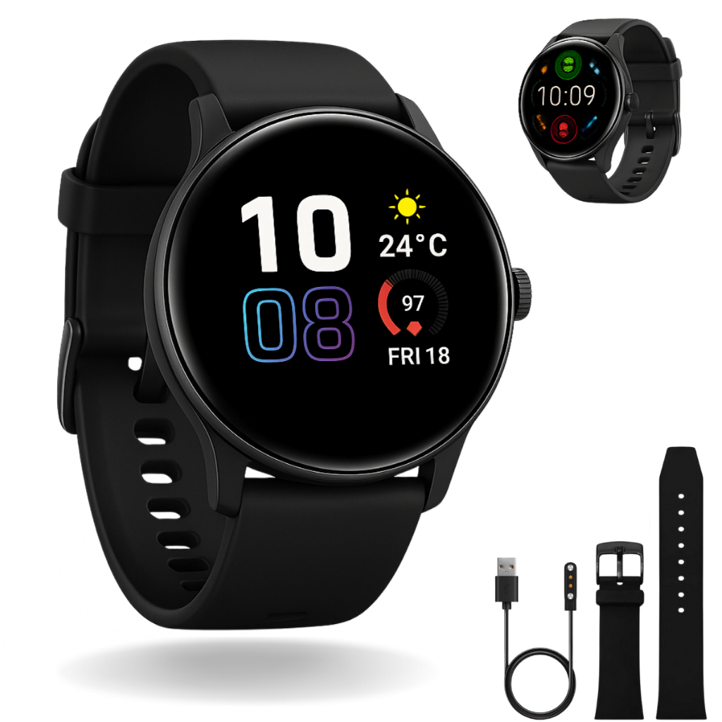 Relógio Smartwatch Inteligente Resistente a Água Com 2 Pulseiras