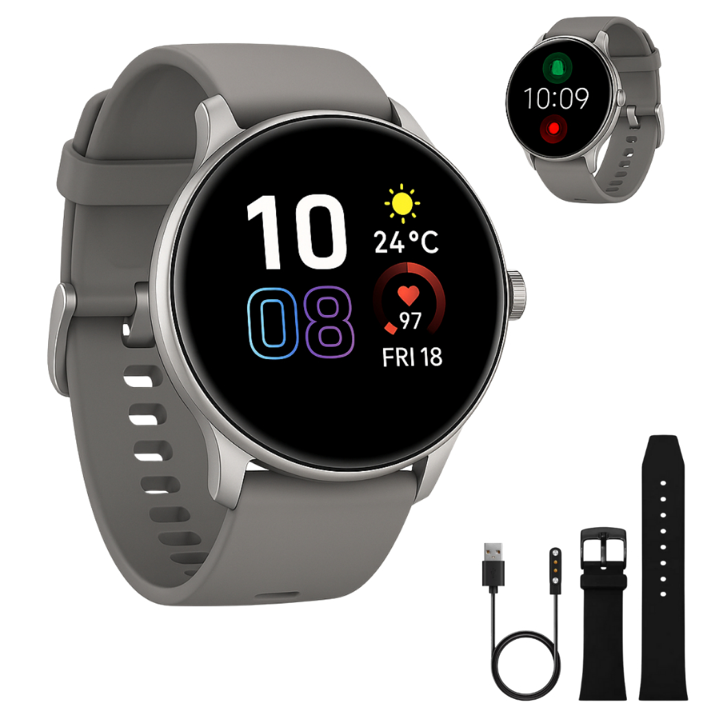 Relógio Smartwatch Inteligente Resistente a Água Com 2 Pulseiras