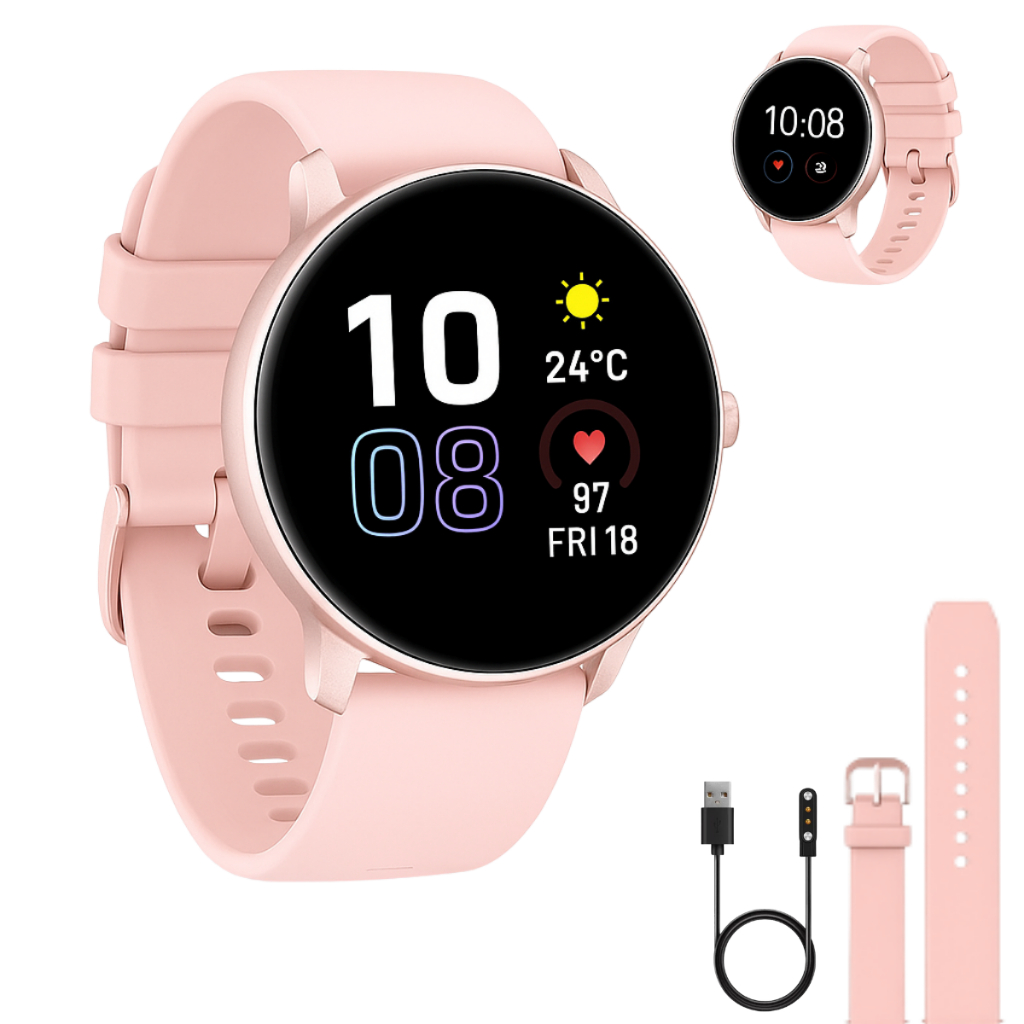 Relógio Smartwatch Inteligente Resistente a Água Com 2 Pulseiras