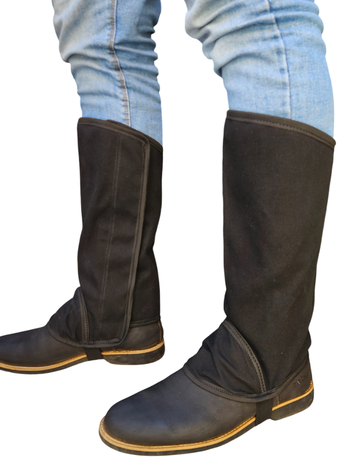 Par de Perneira De Lona Resistente Pernera Camuflada Proteção Trabalho Roça Montaria Impermeável