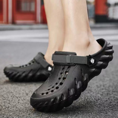 Nova Sandália Echo antiderrapante Sola Grossa Antiderrapante EVA Moda Bico Redondo