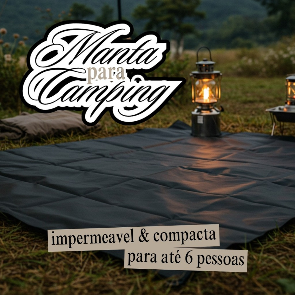 Manta de Camping Base Impermeável para 6 pessoas XL Confort - Vila Flor