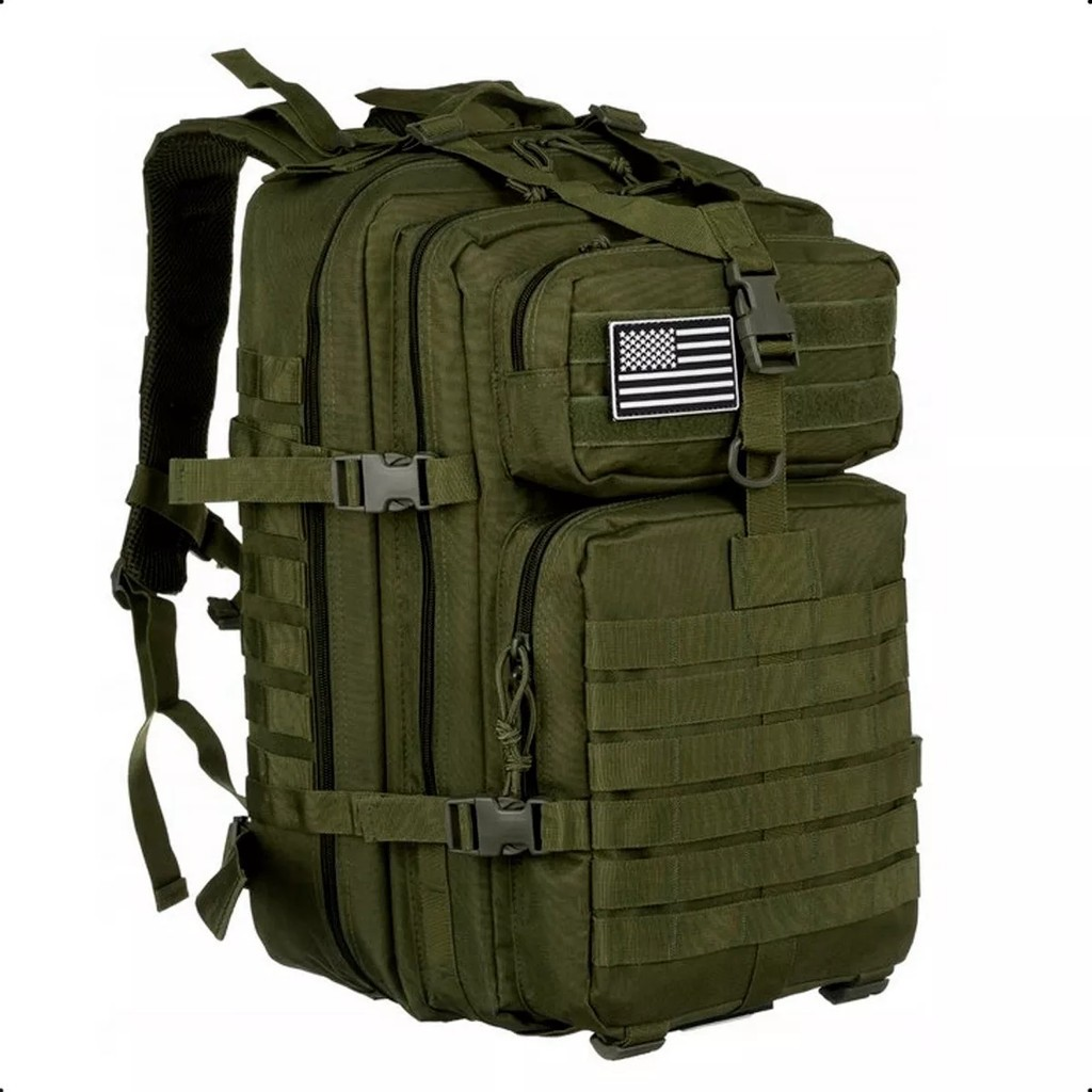 Mochila Camping Tatica Militar À Prova D'água De Grande Capacidade Com Bandeira