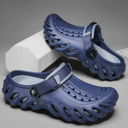 Nova Sandália Echo antiderrapante Sola Grossa Antiderrapante EVA Moda Bico Redondo