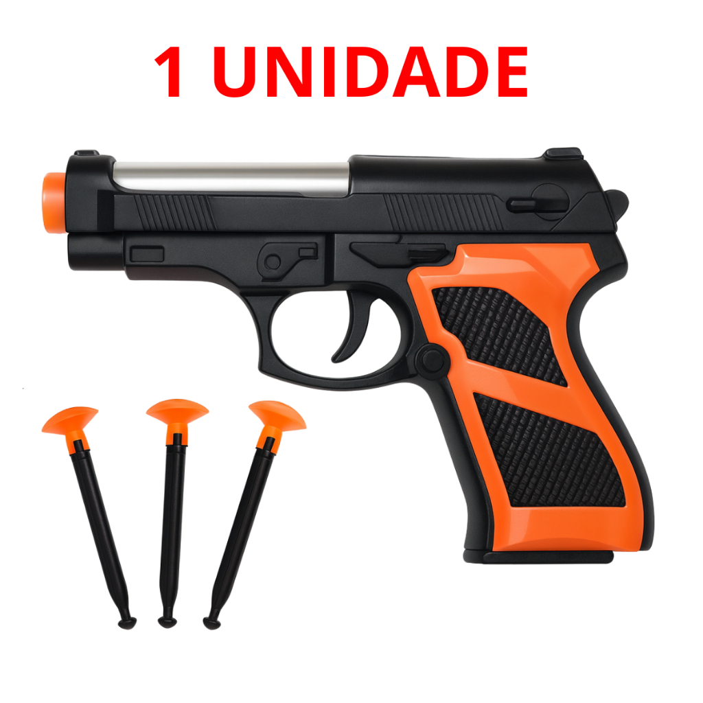 KIT C/ 5 Arminha de Brinquedo Lança Dardos Colantes Criança Menino