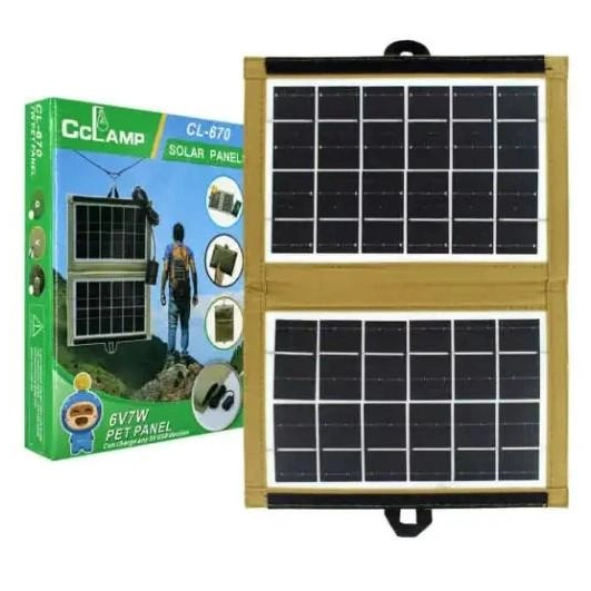 Painel Solar Portatil 7.2W/6V 29x20 Dobravel Carregador Energia Fotovoltaica Para Celular SmartPhone