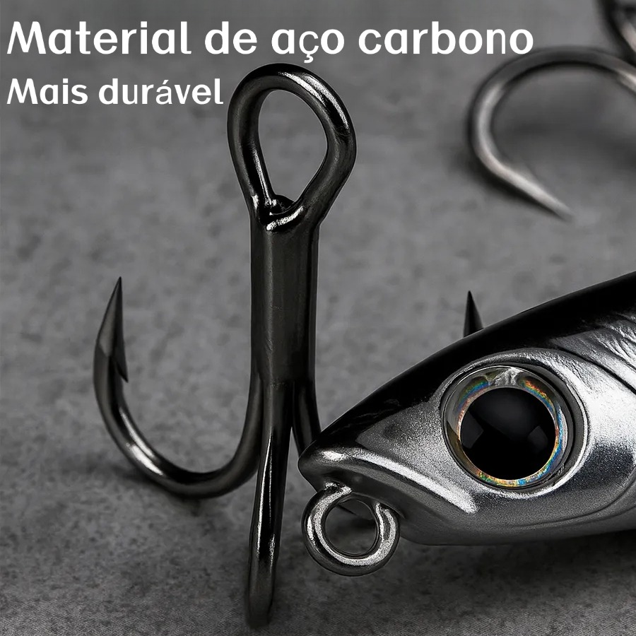 Kit 15 Iscas Artificiais Importadas 1/2 Meia Água de 9 cms e 8,5 gramas Pesca Truta Peixe Realista Anzol Duplo