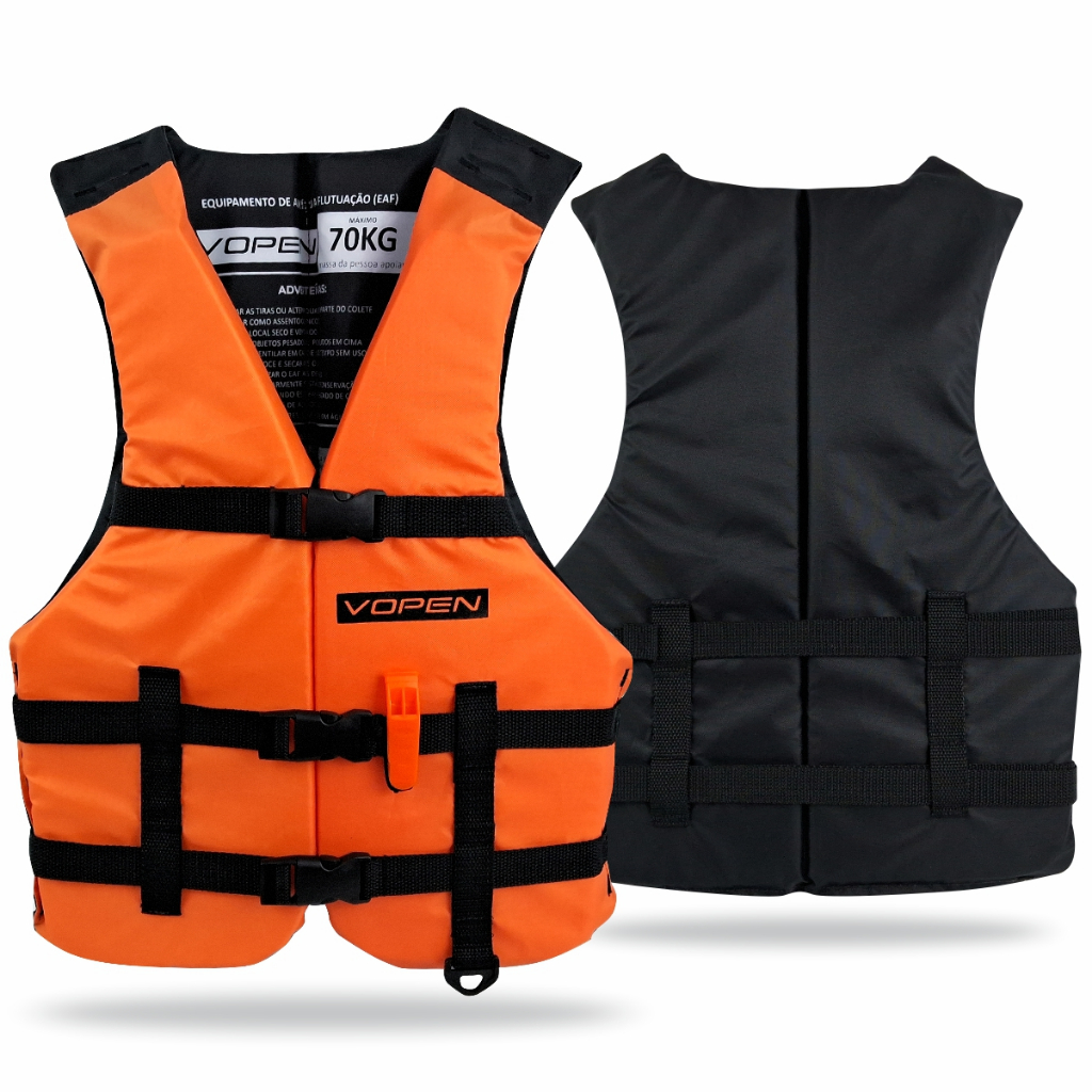 Colete Flutuador Pesca Vopen 30kg 50kg 70kg 90kg 110kg 130kg