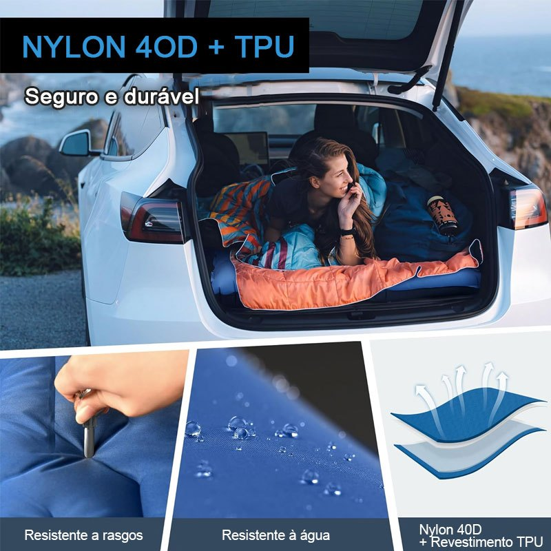 ColchãO Colchão Inflável De Acampamento Ao Livre Dormir Para Acampamento Com Travesseiro Almofada