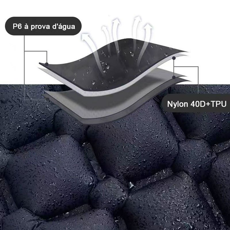 ColchãO Colchão Inflável De Acampamento Ao Livre Dormir Para Acampamento Com Travesseiro Almofada