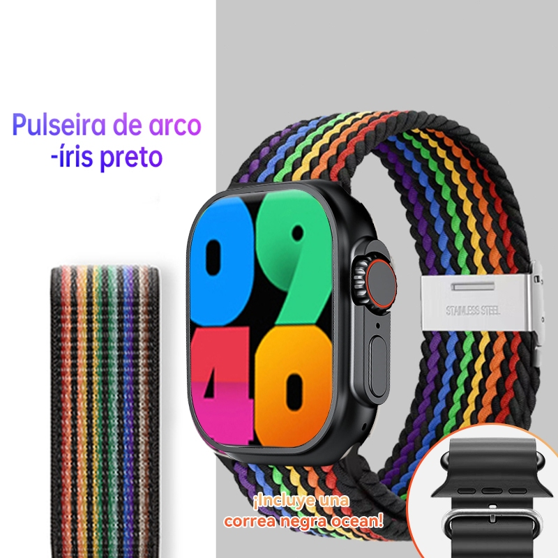 Smartwatch 10 Ultra Calculadora Cardíaca Monitoramento Da Frequência Relógio Inteligente