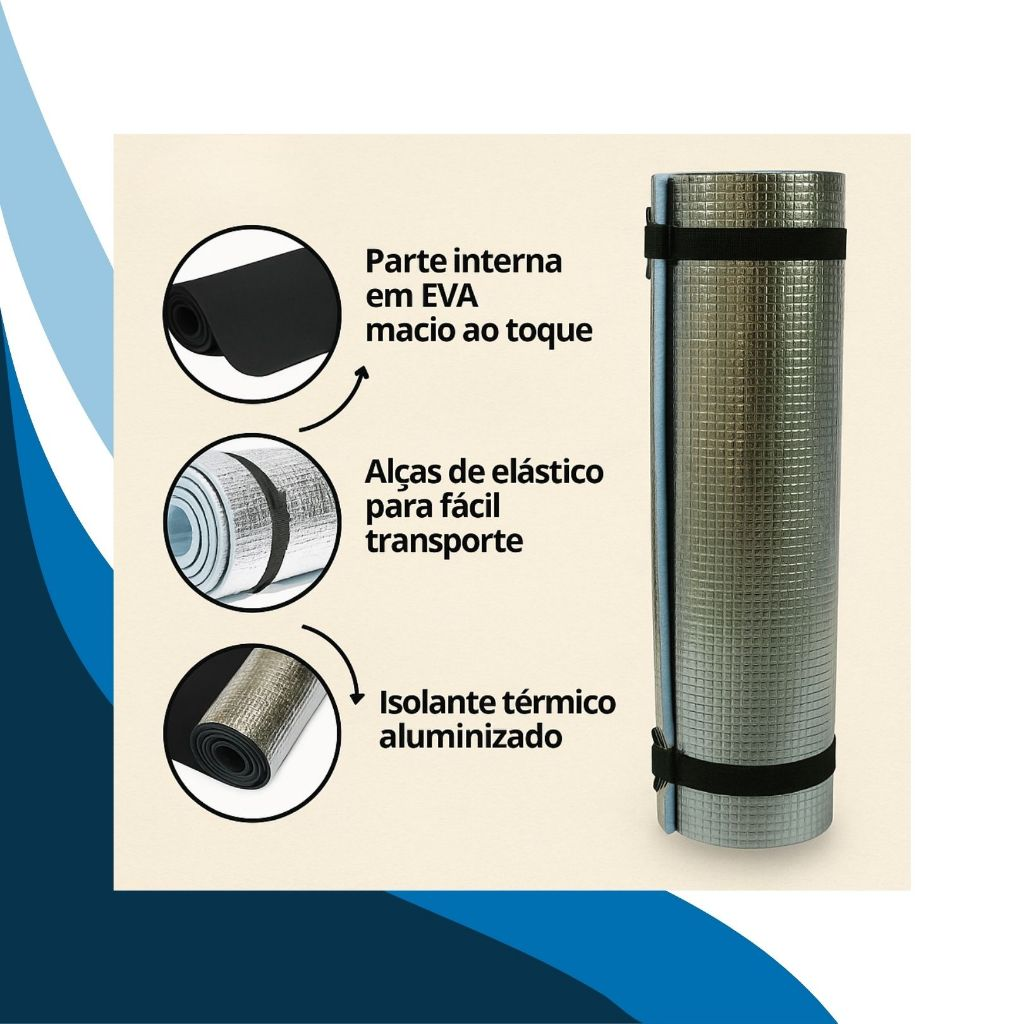 Isolante Térmico + Saco De Dormir 15oc Camping Viagem Trilha