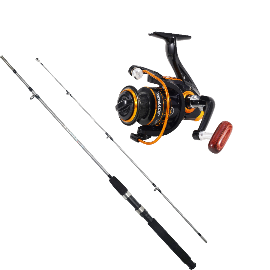 vara de pesca Joyfox Kit Vara Molinete1,8m + Carretel Molinete Dc7000 12+1 Rolamentos