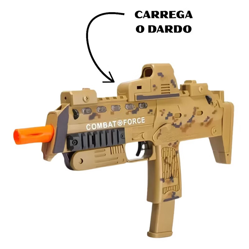 Kit de Arminhas Militares de Brinquedo Infantil Lança dardo- Desert War - 99 Toys