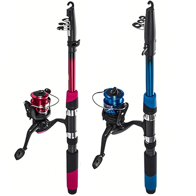 Kit 2 Vara De Pesca 60-120lbs Completa Com Molinete Esportiva Ao Ar Livre Robalo Portátil Com Linha