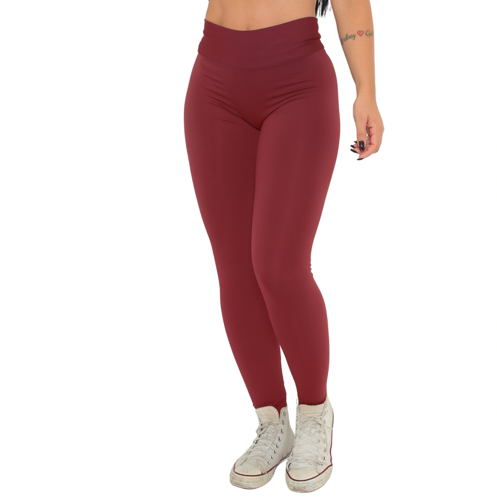 Kit 3 Calça Leg Legging Premium Suplex Levanta Bumbum