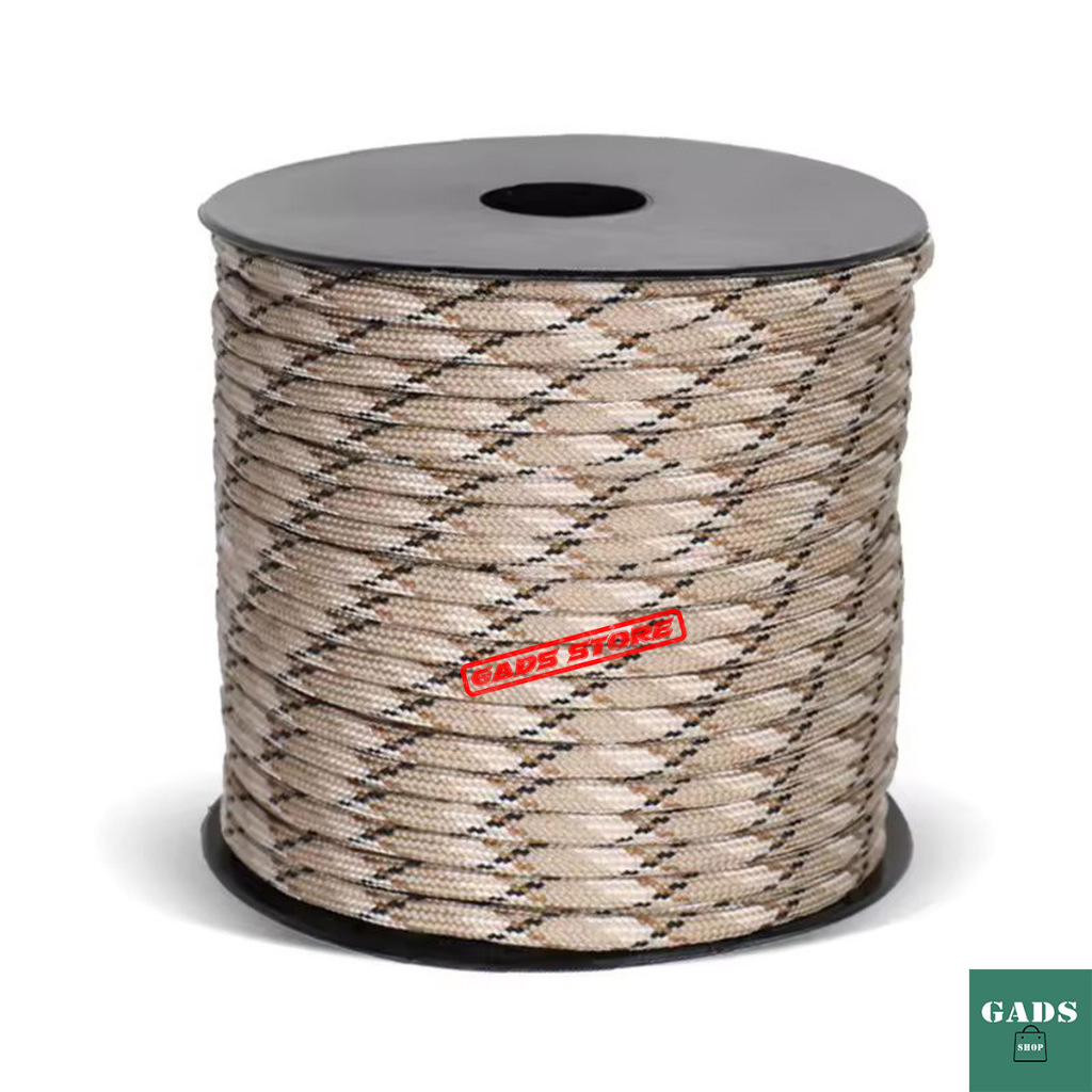 Corda Outdoor Paracord 550 4mm com 7 Filamentos 30 Mt Trekking Camping Pesca Caminhada
