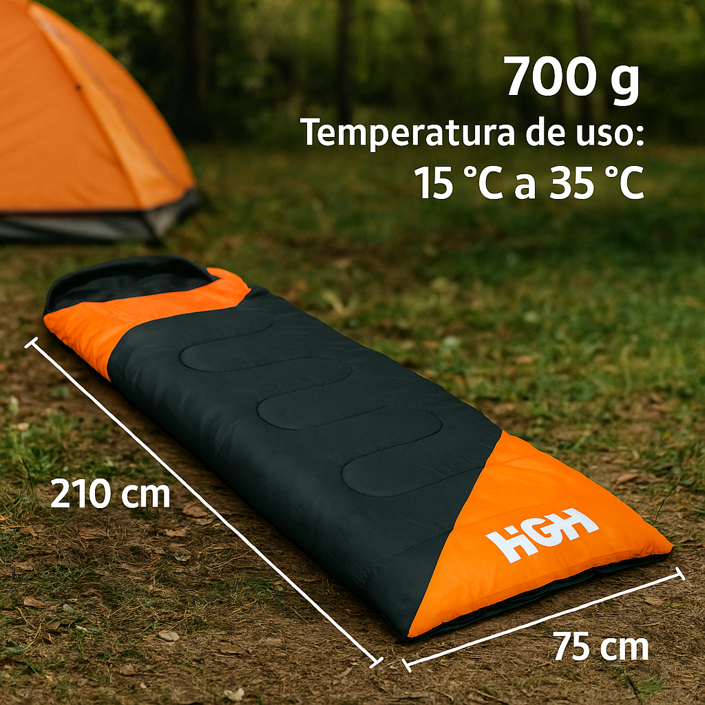 Saco De Dormir Com Capuz 2 em 1 Praia Acampamento Camping