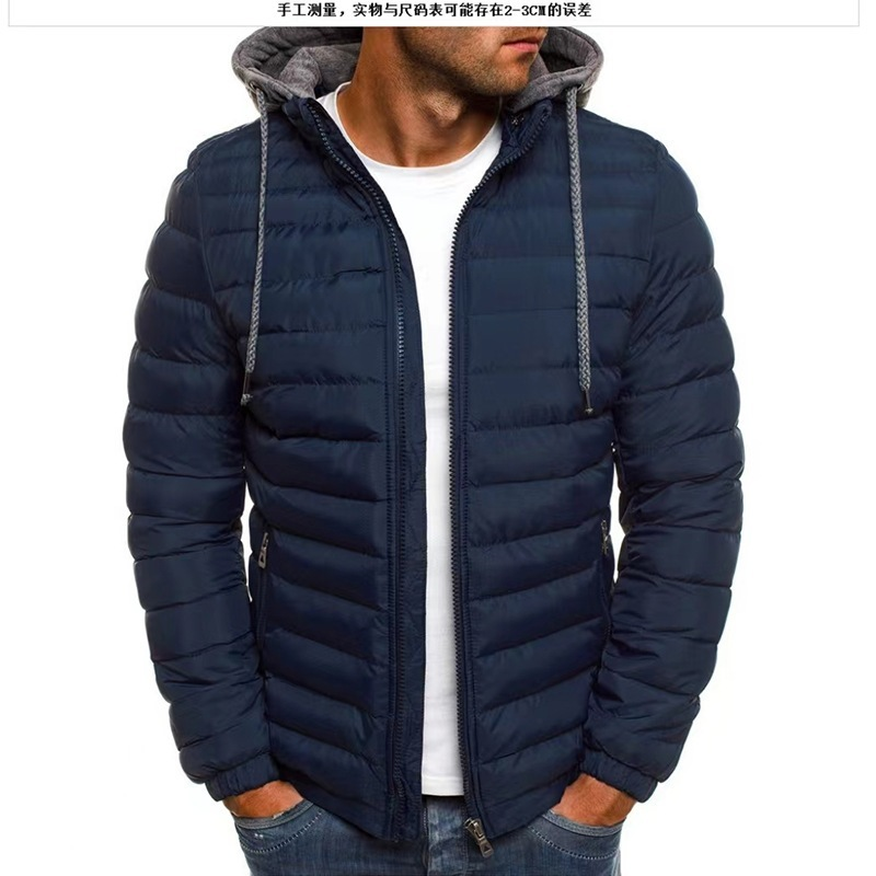 2024 Mais Tamanho Casaco De Puffer De Poliamida De Nylon Para Homens Inverno Forrado De Bolso Interno