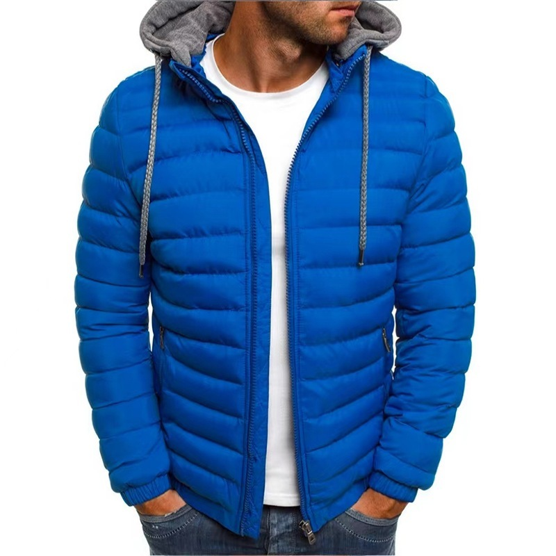2024 Mais Tamanho Casaco De Puffer De Poliamida De Nylon Para Homens Inverno Forrado De Bolso Interno