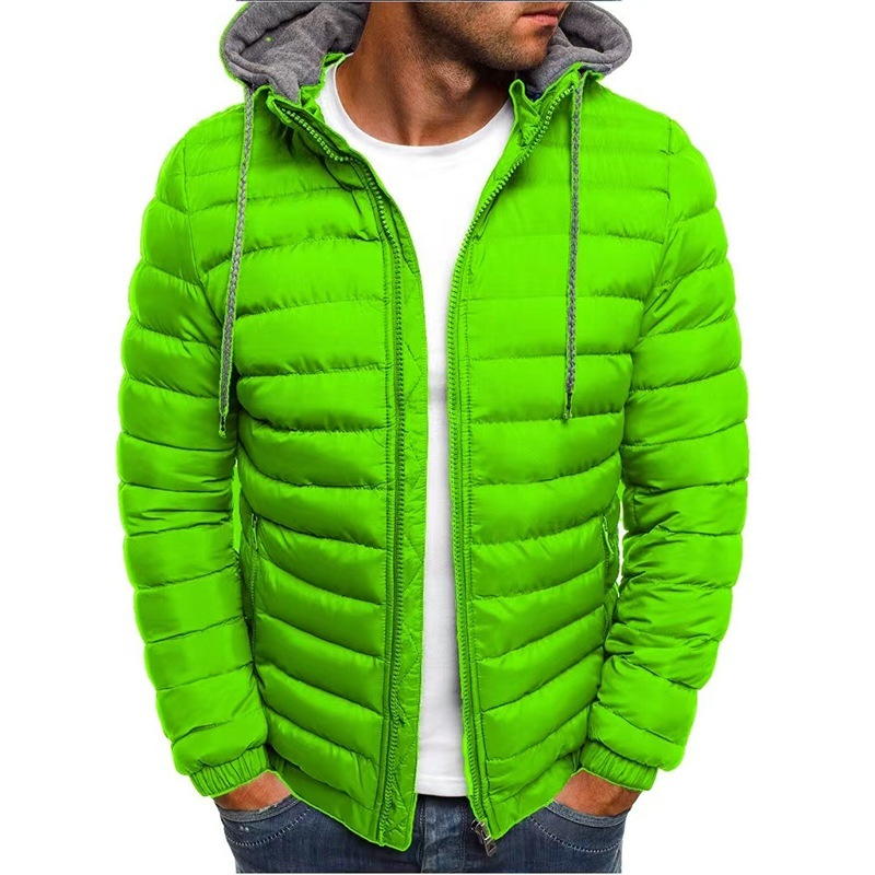 2024 Mais Tamanho Casaco De Puffer De Poliamida De Nylon Para Homens Inverno Forrado De Bolso Interno