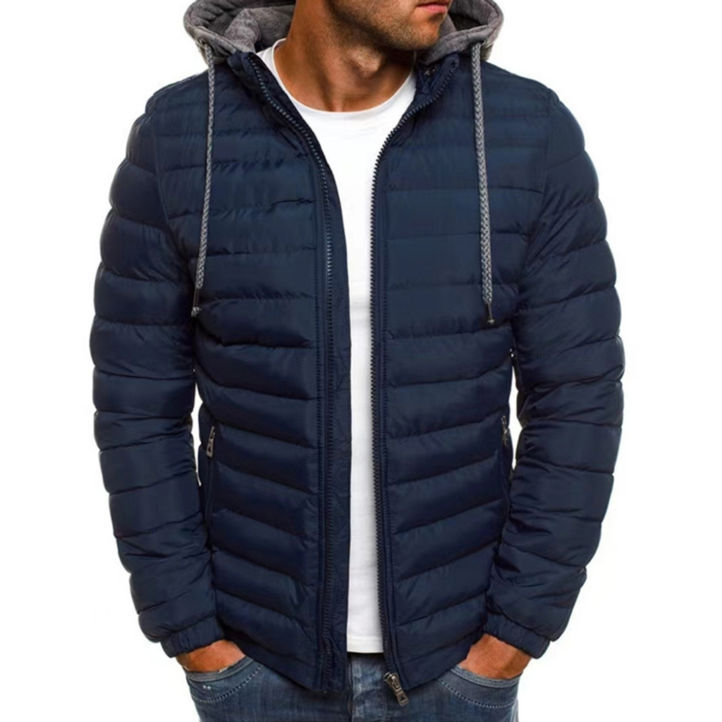 2024 Mais Tamanho Casaco De Puffer De Poliamida De Nylon Para Homens Inverno Forrado De Bolso Interno