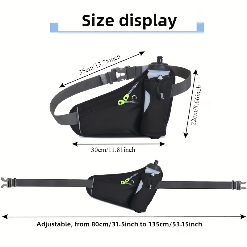 Pochete Esportiva Corrida Telefone Móvel Com Porta Garrafas De Água Para Caminhadas Ciclismo