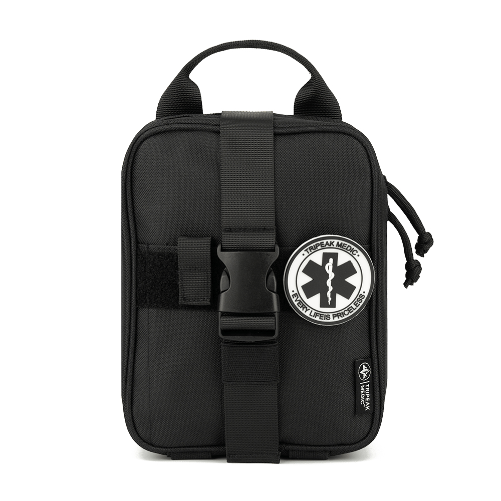 Kit Tático Preto 12 em 1 | IFAK Individual | APH | Ideal para Outdoor e Emergências