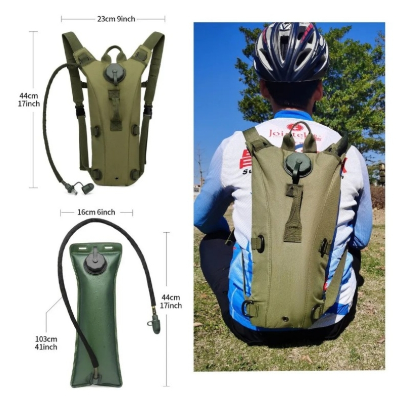 Bolsa Saco Estanque 3l Impermeável Camping Acampamento Água Mochila de hidratação para ciclismo
