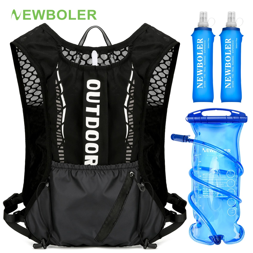 Newboler 5L Mochila De Hidratação Para Bicicleta Leve E Respirável Colete De Corrida À Prova D'água Ciclismo Com