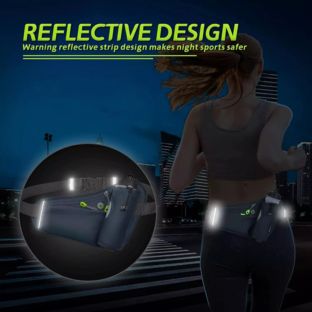 Pochete Esportiva Corrida Telefone Móvel Com Porta Garrafas De Água Para Caminhadas Ciclismo