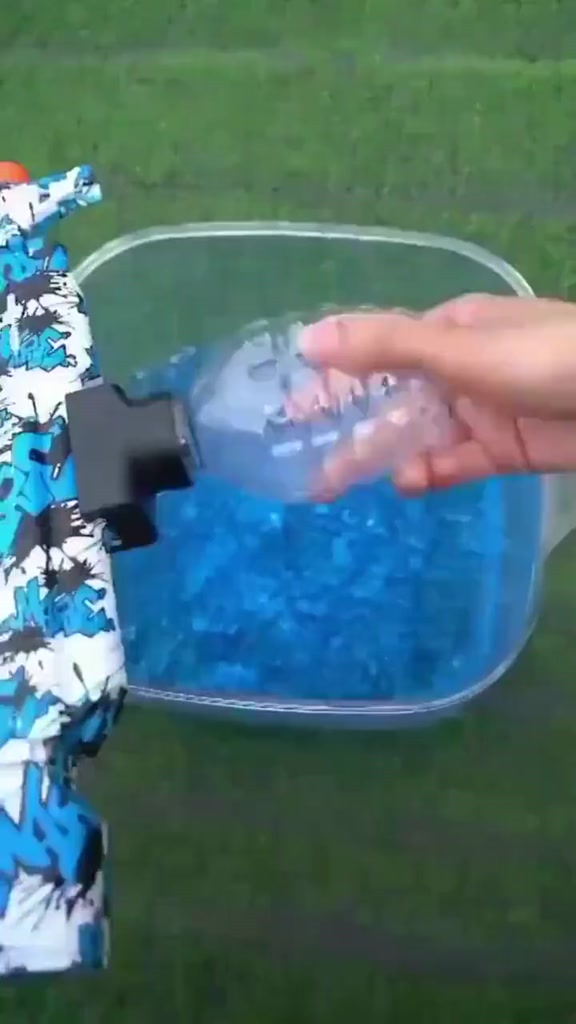(Grande) M416 Arma Metralhadora blaster Lança Bolinhas De Gel Elétrica Pistola de gel blaster