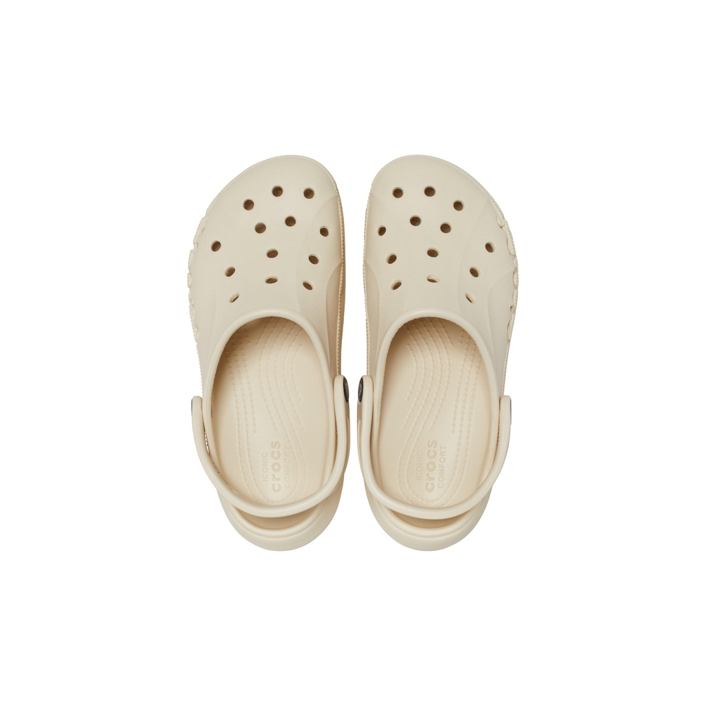 Sandália crocs baya plataform clog winter white
