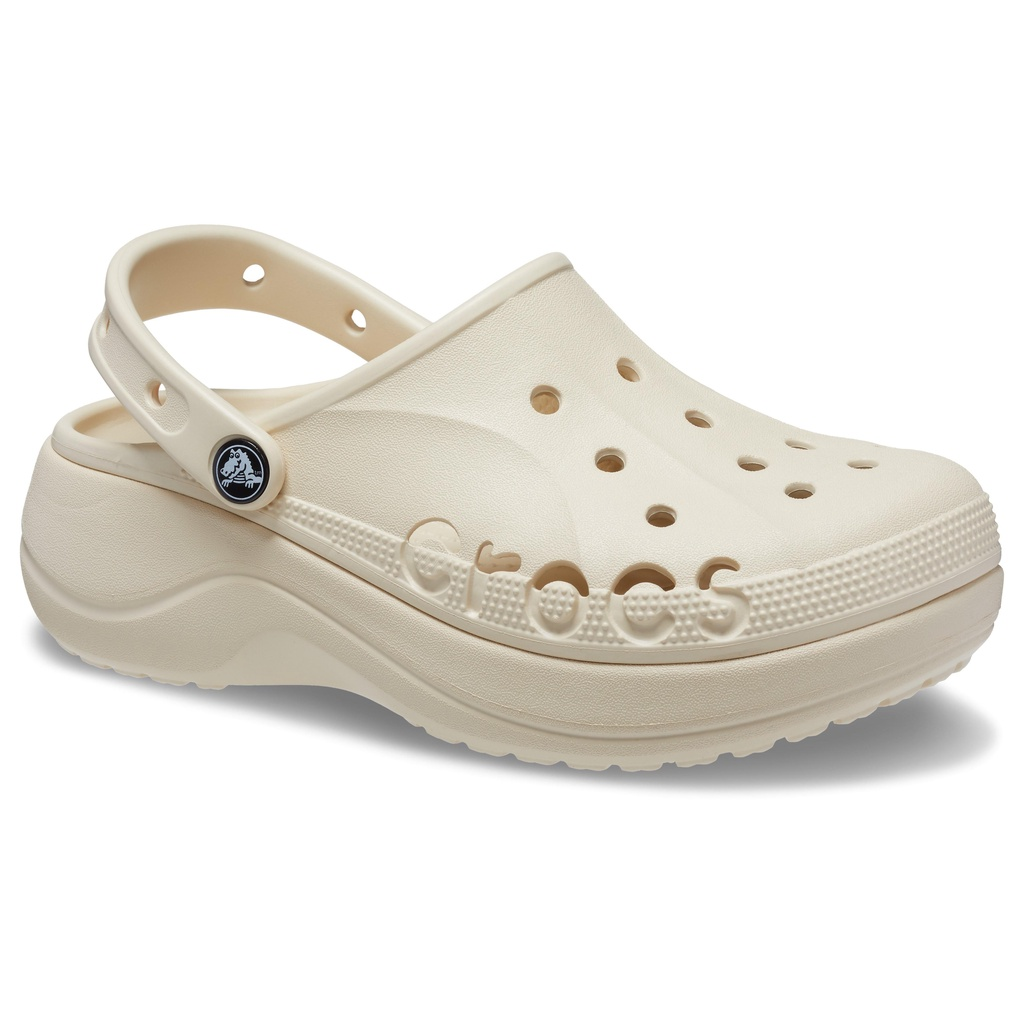Sandália crocs baya plataform clog winter white
