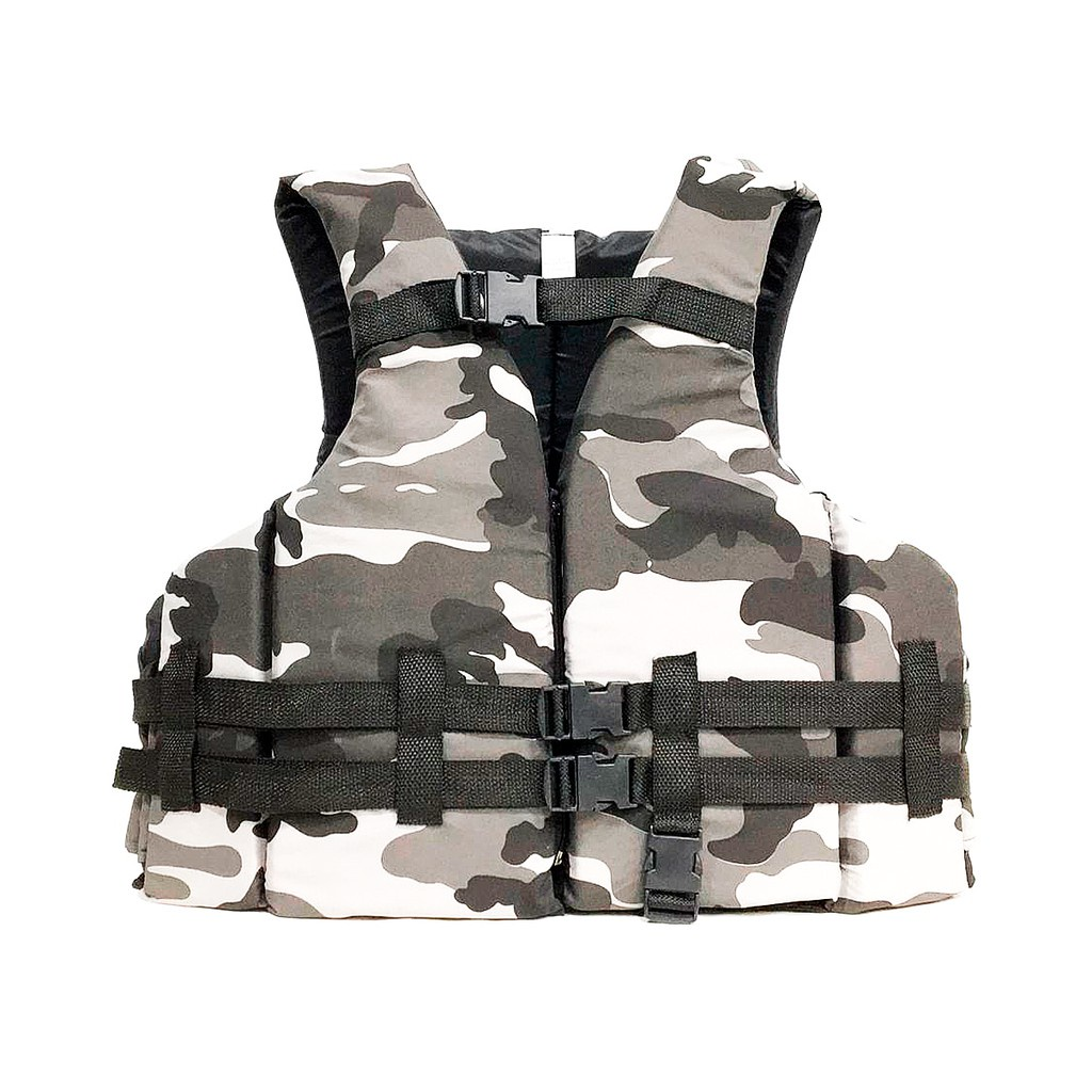 Colete Salva Vidas Camuflado Cinza 120 kg - Lançamento